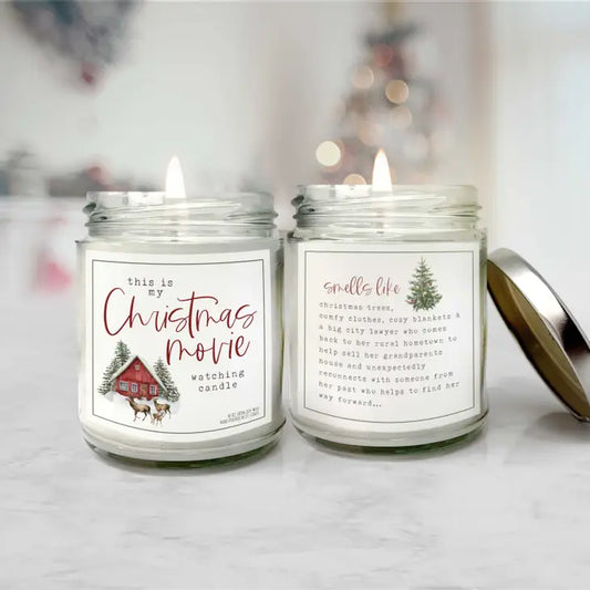 Christmas Movie Candle